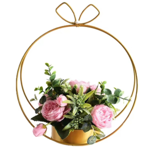 Round Metal Container For Flowers | Floral Supplies